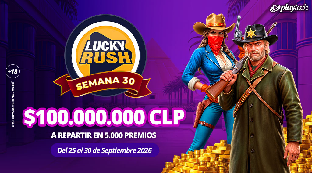 Promoción Lucky Rush por Playtech