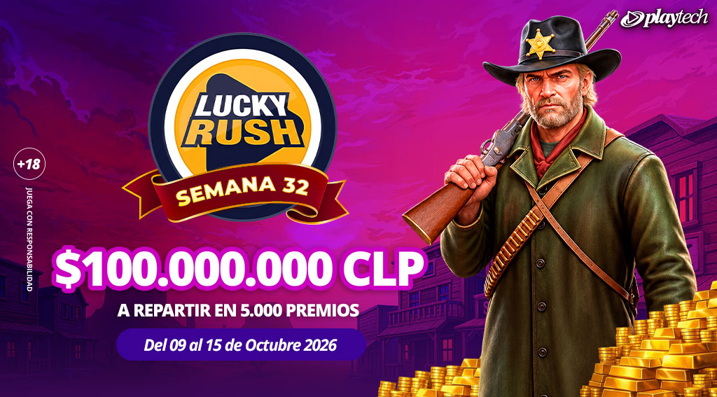 Promoción Lucky Rush por Playtech