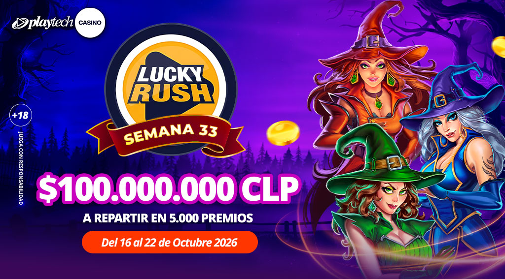 Promoción Lucky Rush por Playtech