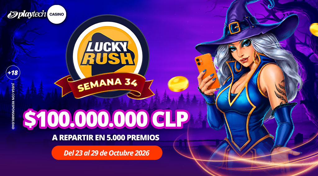 Promoción Lucky Rush por Playtech