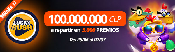 Promoción Lucky Rush por Playtech