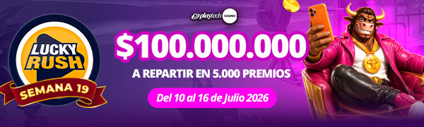 Promoción Lucky Rush por Playtech