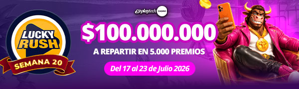 Promoción Lucky Rush por Playtech