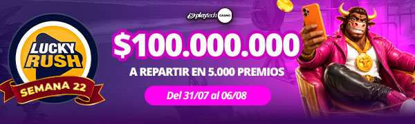 Promoción Lucky Rush por Playtech