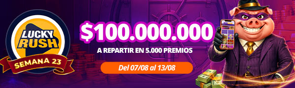 Promoción Lucky Rush por Playtech