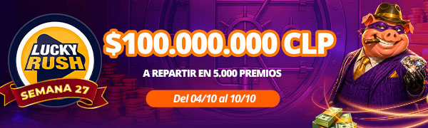 Promoción Lucky Rush por Playtech