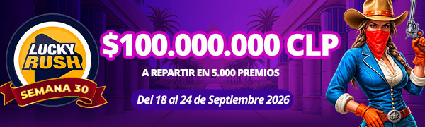 Promoción Lucky Rush por Playtech