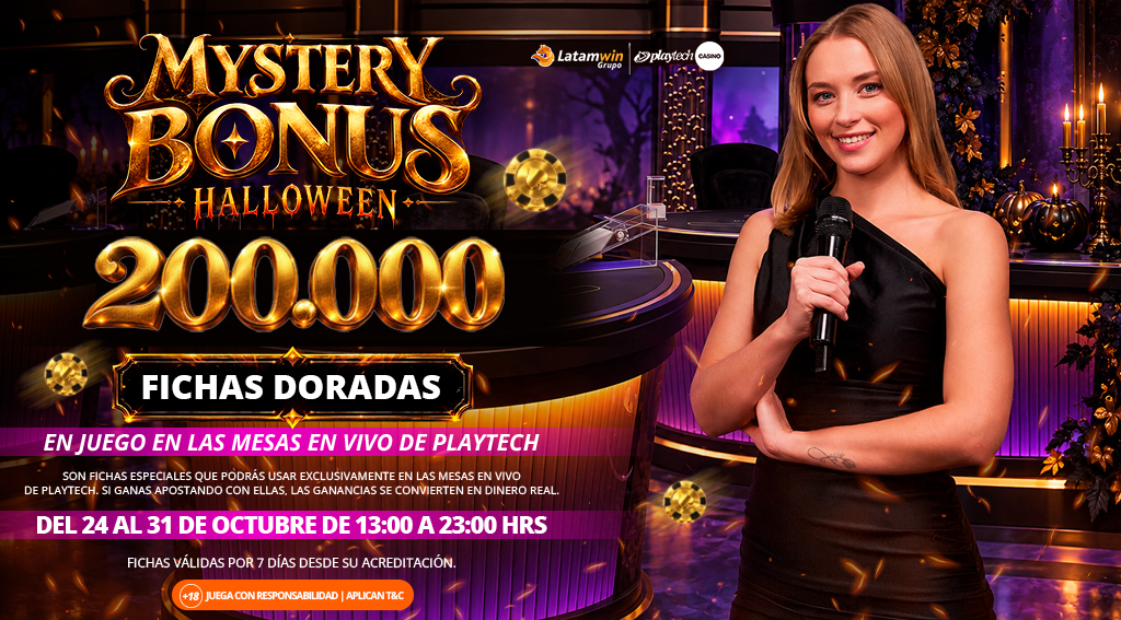 Promocion Mystery Bonus por Playtech