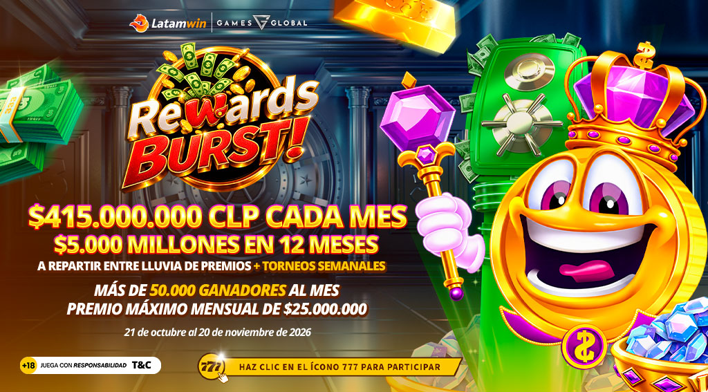 Promocion Reward Burst por Games Global