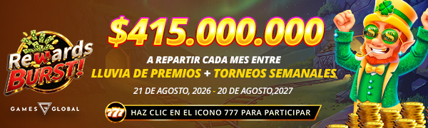 Promocion Reward Burst por Games Global