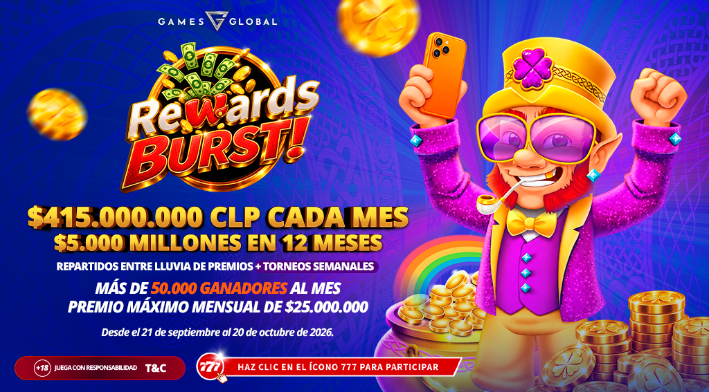Promocion Reward Burst por Games Global