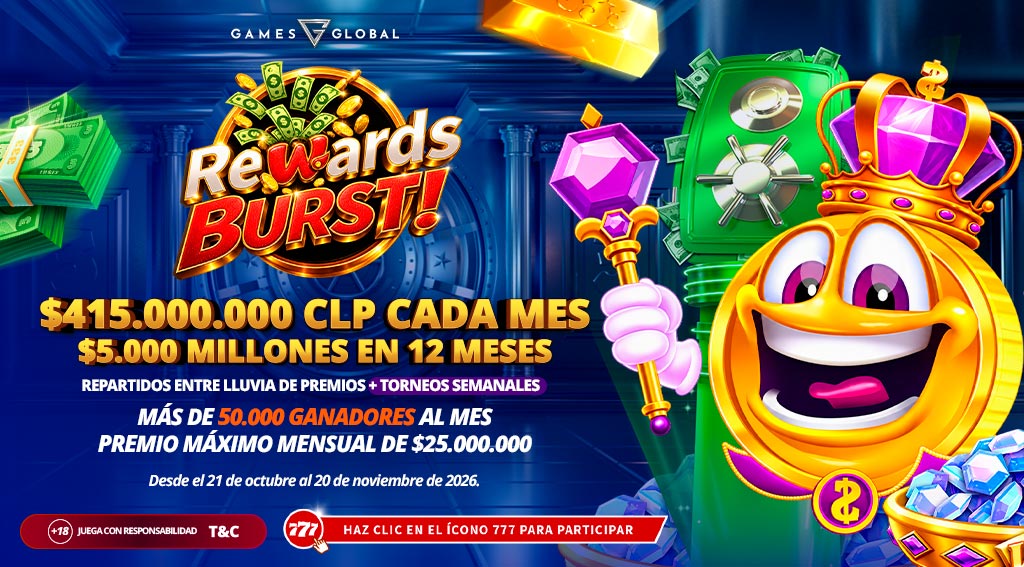 Promocion Reward Burst por Games Global
