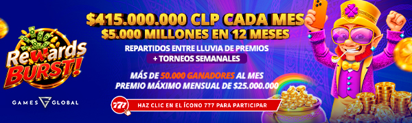 Promocion Reward Burst por Games Global
