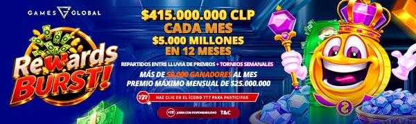 Promocion Reward Burst por Games Global