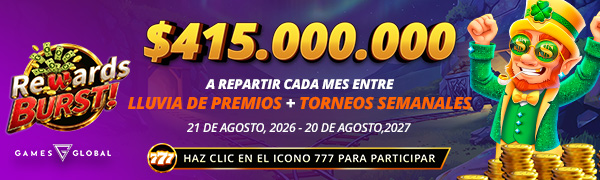 Promocion Reward Burst por Games Global