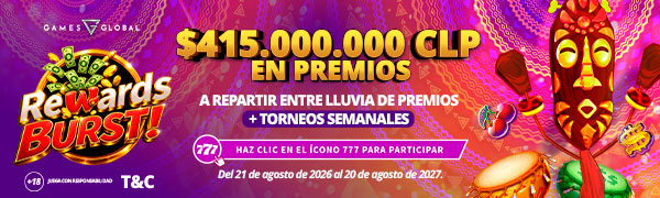 Promocion Reward Burst por Games Global