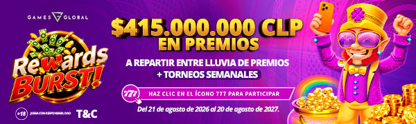 Promocion Reward Burst por Games Global