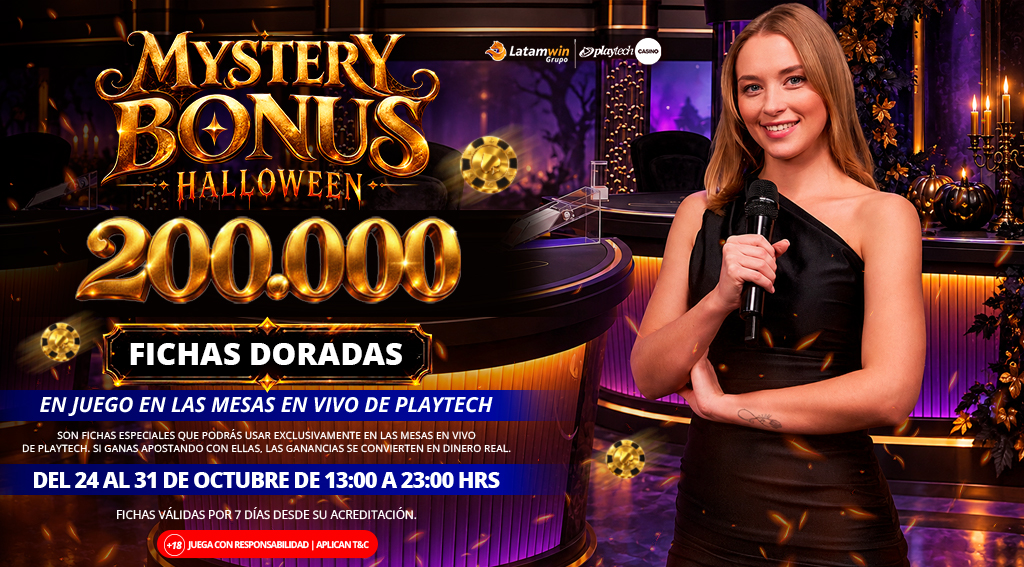 Promocion Mystery Bonus por Playtech