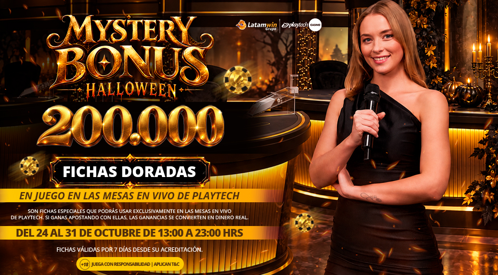 Promocion Mystery Bonus por Playtech
