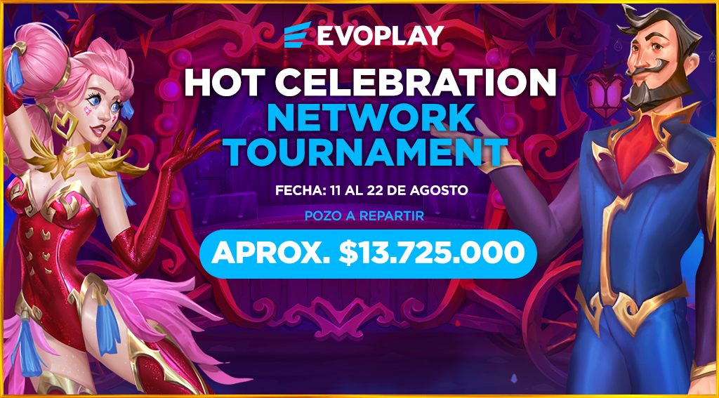 Torneo Hot Celebration por Evoplay