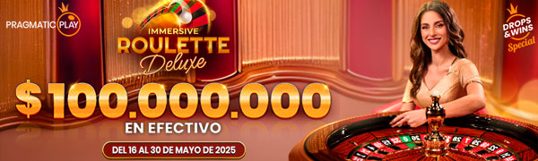 Promoción de Red Immersive Roulette por Pragmatic Play