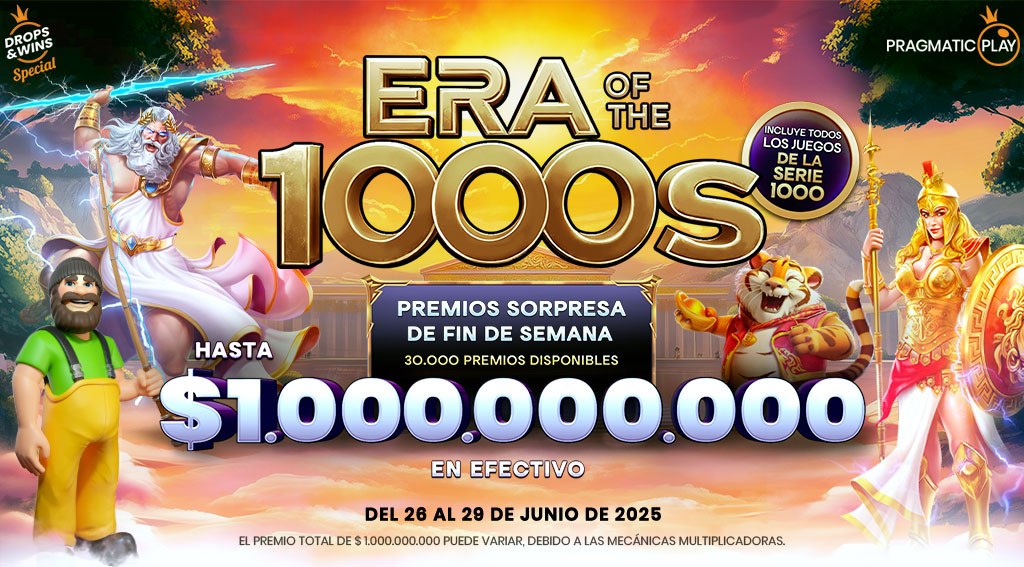Promoción Era of the 1000s por Pragmatic Play