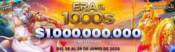 Promoción Era of the 1000s por Pragmatic Play
