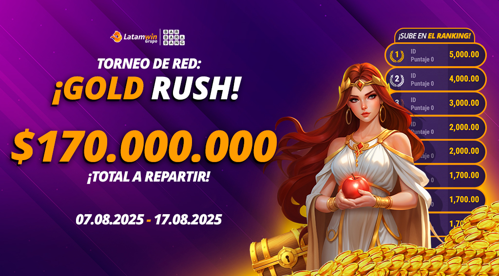 Torneo Gold Rush por Barbara Bang