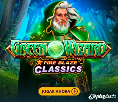 Fire Blaze Green Wizard por Playtech
