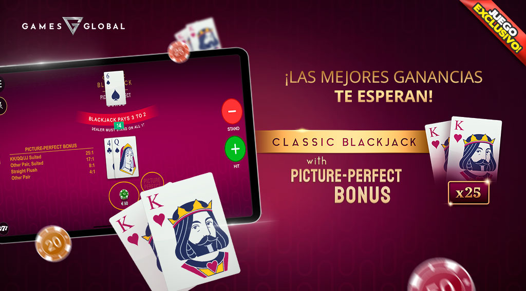 Juego exclusivo Classic Blackjack with PicturePerfect Bonus