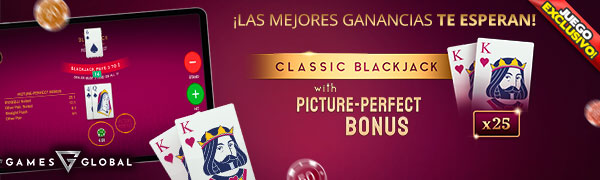 Juego exclusivo Classic Blackjack with PicturePerfect Bonus